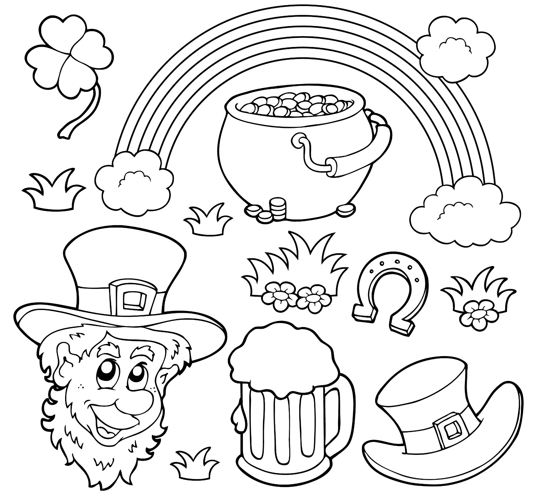 Saint Patrick's Day Coloring Pages - The Warren Center | Non-profit organization in Richardson, Texas