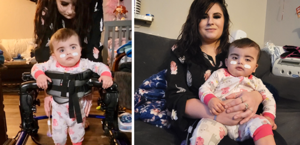 Mom gains support system for baby with CHARGE syndrome